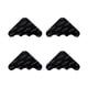 thumbnail image 2 of Portaalfombras en pack de 4 tapiz reutilizable para alfombras de área | Sujetadores antideslizantes negros 10x10cm | Previenen que se deslizen en baldosas, madera y suelos | Sujetadores lavables de, 2 of 6