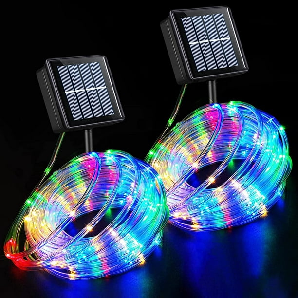 Guirlande Lumineuse Intérieure et Extérieure 10 m Tube LED Multicolore et 8  jeux de lumière - Guirlandes lumineuses pour extérie