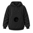 thumbnail image 2 of Cat Pouch Hoodie Pet Carrier Sweatshirt Large Pocket Pullover Shirt Big Size Front Dog & Cat Carrier Sweatshirts, 2 of 5