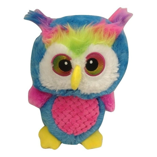 World Plush Blue Owl Bright & Colorful Plush Stuffed Animal Toy 11