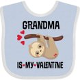 thumbnail image 3 of Inktastic My Grandma is My Valentine Boys or Girls Baby Bib, 3 of 4