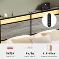 thumbnail image 4 of Cama Queen con cabecera FABATO con Luces LED, 4 of 9