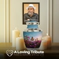 thumbnail image 4 of Yatskia Purple Petunia Urns for Human Ashes Adult Man, Cremation Keepsake Urn for Ashes for Women, Memorial Urns for Adult Ash, (Tasty 10 Inch and 3 Inch), 4 of 8
