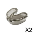 thumbnail image 1 of Estuche de retenedor,Estuche limpiador de retenedores portátil Estuche para dentaduras postizas,Contenedor de almacenamiento para remojo Soporte para protector bucal,Caja de almacenamiento, 1 of 9