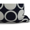 thumbnail image 2 of Simply Daisy, 16" x 16" Small Modcircles, Geometric Print Outdoor Pillow, Navy Blue, 2 of 2