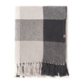 thumbnail image 3 of REDEARTH Classic Throw Blanket -Herringbone Medium Weight Soft Lap Blanket for Sofa Bed Couch Chairs loveseats car, Living, Indoor/Outdoor use 100% Cotton (50x60; Black), 3 of 9