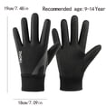 thumbnail image 3 of LIZENG Kids Gloves Winter Waterproof Coating Warm Thick Fleece Touchscreen Anti-Slip for Boys Girls 3-15 Years Cycling School, 3 of 5