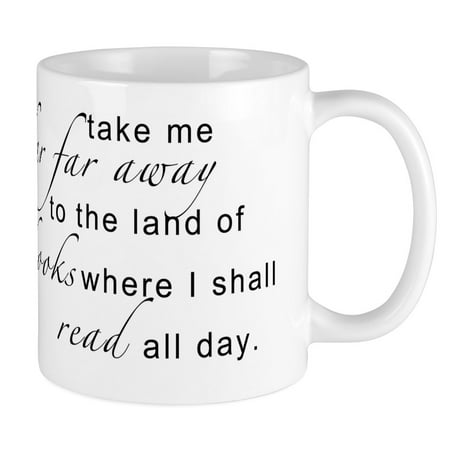 

CafePress - Land Of Books Mug - Ceramic Coffee Tea Novelty Mug Cup 11 oz
