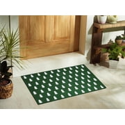 Holiday Time Coir Fiber Doormat, Green Pine Tree, 18 in x 30 in