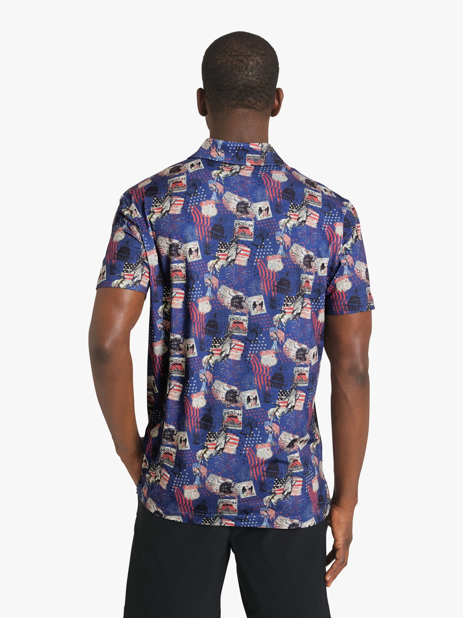Chaps Men's Printed Performance Polo, Sizes S - 2XL
