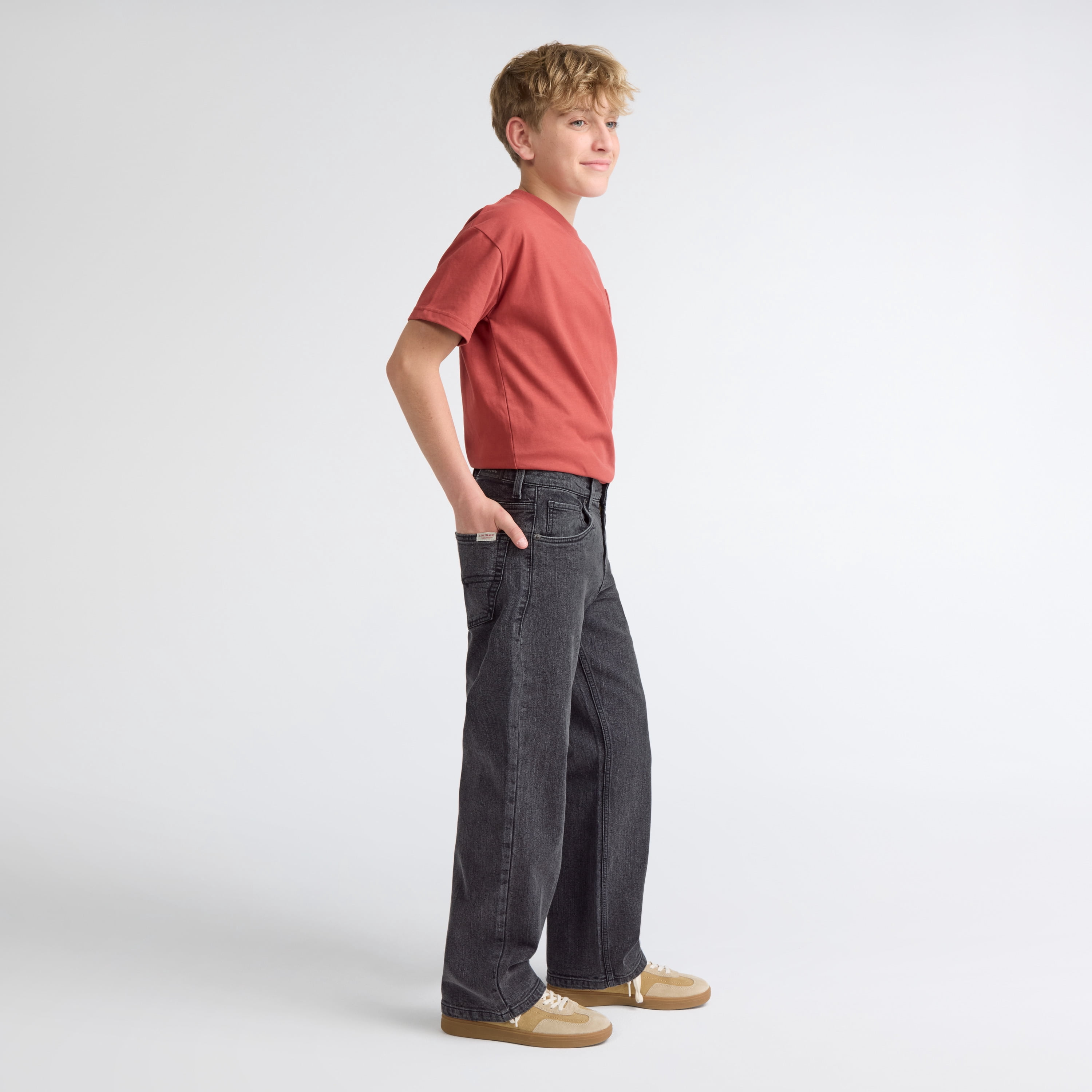 Levi Strauss Signature Boys Baggy Fit Jean, Size 4-18