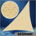 thumbnail image 2 of ShadeMart 10' x 13' x 16.4' Custom Size Beige Triangle Waterproof Sun Shade Sail Canopy Awning Shelter, 95% UV Blockage Water Resistant, Outdoor Patio Garden Carport (We Customize Size), 2 of 5