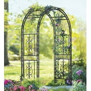 Plow & Hearth Montebello Scrollwork Metal Garden Arbor