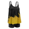 thumbnail image 4 of Women Two Piece Plus Size Tankini Tummy Control Bathing Suits U Neck Swimsuits with High Waisted Bottom, 4 of 7