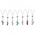 thumbnail image 2 of EIMELI Bling Heart  Car Pendant  Crystal Car Rear View Mirror Charms Car Decoration Decor  Lucky Hanging Interior Accessories, 2 of 11