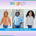thumbnail image 2 of Bluey Bingo Toddler Boys Cozy Sherpa Zip Up Cosplay Hoodie Orange 3T, 2 of 5