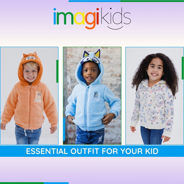Bluey Zip-Up Hoodie with 3D Character Ears photo 3