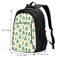 thumbnail image 5 of Cauagu Funny Toad Print Travel Laptop with USB Charging Port,Extra Large Backpack College Backpack Business Work Bag Casual Daypack Perfert for Men Women, 5 of 7