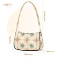 thumbnail image 3 of FORMRS Womens Shoulder Bag with Chain Strap Clutch Purse Cute Tote Handbag, Pastel Beige Geometric, 3 of 7
