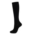 thumbnail image 4 of 5 Pairs Solid Compression Socks for Athletic Performance Enhanced Circulation Support During Running Cycling Fitness Activities, 4 of 6