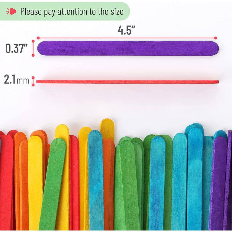 Colorful Popsicle Sticks 50 Pack Colored Popsicle Sticks For Crafts  Creative Colorful Popsicle Sticks Bulk For Diy Crafts Kids - Diy Craft  Storage - AliExpress