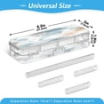 thumbnail image 3 of Plastic Pencil Box Large Capacity Pencil Boxes Clear Boxes with Snap-Tight Lid Stylish Office Supplies Storage Organizer Box Watercolor Ink Splashes Pattern, 3 of 7