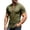 31#Green, variant on Mens Lace Up Tshirt Short Sleeve V Neck Casual Summer Beach Vacation Top Army Green 2XL