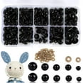 thumbnail image 1 of Safety Eyes 100pcs Plastic Doll Eyes with Belt Washers for DIY Stuffed Doll,Puppet Crafts, 1 of 5
