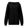 thumbnail image 3 of Krdevn Womens Fall Sweatshirts,Women's Casual Loose Fit Solid Color Long Sleeve Hoodie Pullover Sweatshirt,Pullover Sweatshirts for Women,Size:L, 3 of 5