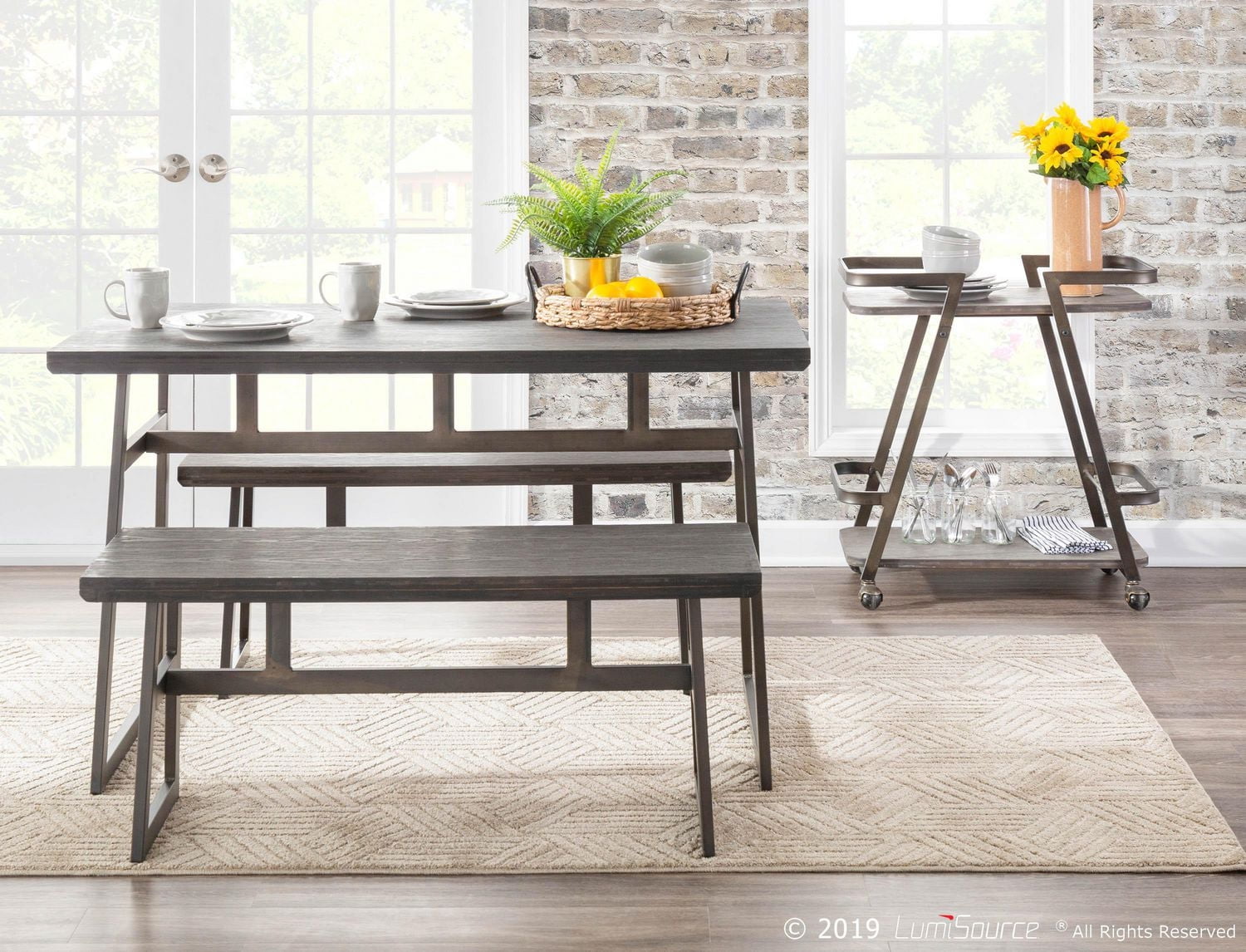 Banc industriel Geo, par LumiSource