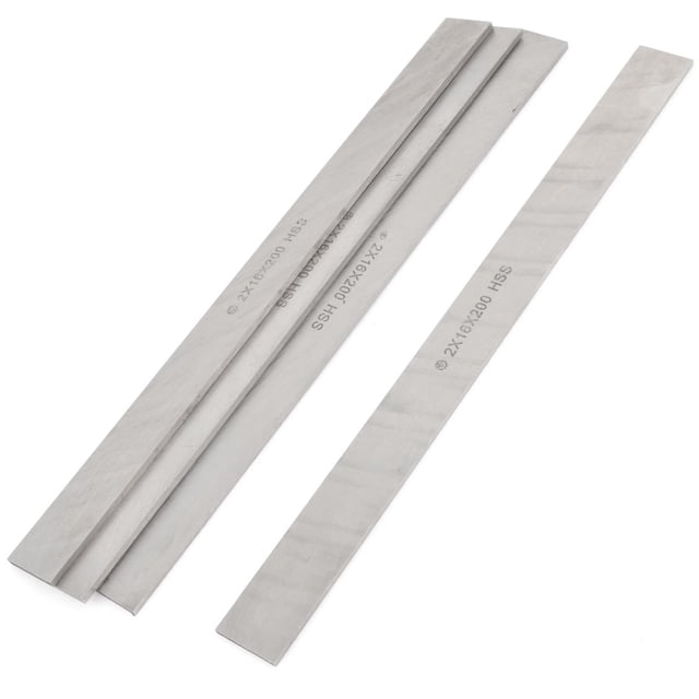 Unique Bargains 4PCS Lathe High Speed Steel HSS Tool Bit Milling Cutter 2mm x 16mm x 200mm