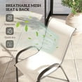 thumbnail image 4 of Outsunny Outdoor Dining Chairs Set of 4, Stackable Outdoor Patio Chairs with High Back, Breathable Mesh Seat for Garden Lawn Backyard, Beige, 4 of 9