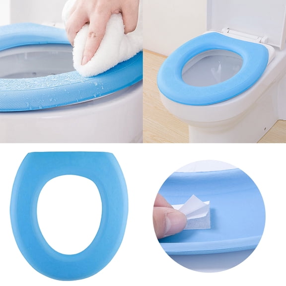 Toillet Mat Toilet Seat Cushion Soft Durable Warm Pad for Bathroom Comfort Non- & Easy to Clean