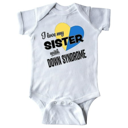 

Inktastic I Love my Sister with Down Syndrome Gift Baby Boy or Baby Girl Bodysuit