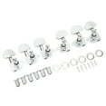thumbnail image 2 of Guitar Tuner Peg, Simple Style Guitar Tuning Keys Metal Semicircle 3L3R Decorative  For Maintenance Silver,Black, 2 of 8