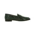 thumbnail image 2 of Sam Edelman Loraine Deep Emerald Almond Toe Slip On Stacked Heel Fashion Loafers (Deep Emerald, 7.5), 2 of 3