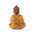 thumbnail image 5 of Wooden Serene Sitting Buddha "Anjali Mudra" Statue Handmade Meditating Sculpture Figurine Home Decor Accent Handcrafted Art Modern Oriental Decor Size: 16" tall x 12" wide x 6" deep, 5 of 5