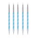 thumbnail image 3 of 5 piezas de herramientas portátiles de doble cabeza para decoración de uñas, herramientas de punta para puntear, pinceles de pintura, de , Azul Macarena Cepillo de uñas, 3 of 8