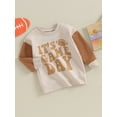 thumbnail image 3 of Bagilaanoe Toddler Baby Girl Boy Casual Sweatshirt Long Sleeve Letter Print Pullover 6M 12M 18M 24M 3T 4T Kids Fall Loose Tee Tops, 3 of 8
