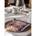 thumbnail image 6 of Navy Blue Gingerbread Christmas Cloth Napkins Set of 4 Reusable Dinner Napkins, Xmas Tree Gift House Star Cocktail Napkin Washable Table Napkins for Wedding/Holiday Party/Baby Shower 20"x20", 6 of 7