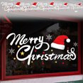 thumbnail image 1 of Ganfancp Feliz Navidad Sombrero con Copo de Nieve Flor Decoración Navideña Decoraciones de Ventana de Cristal para El Hogar Oficina para Vacaciones de Navidad Ofertas Del Día Sólo En Línea Feliz Navi, 1 of 6