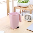 thumbnail image 6 of Mini Capacity Outdoor Trash Can with Wheels and Secure Lid Durable and Weather-Resistant, Ideal for Home Decor(0.4 Gallon ), 6 of 6
