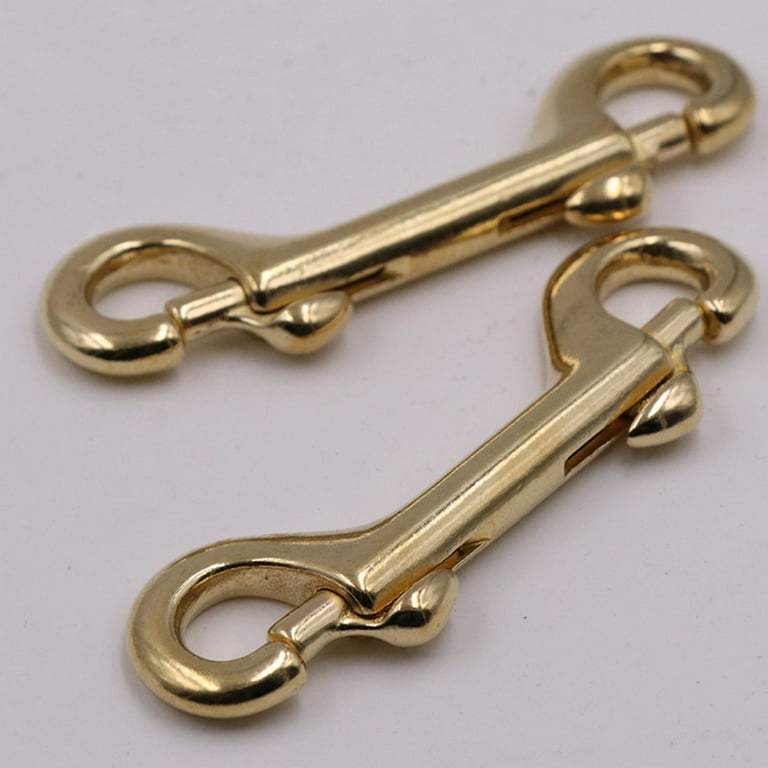 Lobster Brass Clasp Clip Snap Hooks Clips Hook Double Swivel Strap Trigger  Snaps Ended Metal Bolt Clasps Claw Heavy Duty
