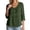 Green, variant on Women V Neck Long Sleeve Button Down Shirt Loose Casual Top,Navy,2XL