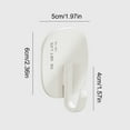 thumbnail image 3 of Portable Sturdy Adhesive Wall Hook Without Damage Nails Needed Picture Hangers Waterproof for Bathroom Kitchen Office, 3 of 8