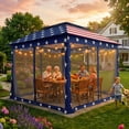 thumbnail image 3 of COOS BAY 11x11 Pop-Up Instant Gazebo Tent with Mosquito Netting Outdoor Canopy Shelter with 121 Square Feet of Shade, American Flag, 3 of 10