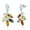 Multi-Color Leaf, variant on Sterling Silver Natural Amber Earrings - Natural Gemstone Jewelry - Genuine Oval Green Amber Earrings for Women - Pear-Shaped Dangling Earrings