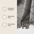 thumbnail image 3 of Unique Bargains 3D Geometric Texture Bath Curtain Sets with Hooks Grey 72"W x 72"L, 3 of 7