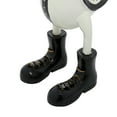 thumbnail image 4 of 16", 19"H White Bamboo Handmade Spotted Duck Sculpture, by DecMode (2 Count), 4 of 9