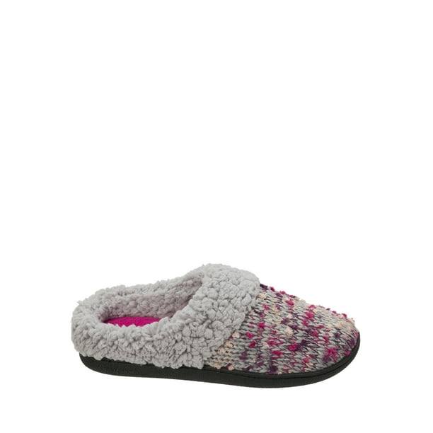 Dearfoams Dearfoams Women's Tweed Knit Clog in Wide Width Slippers